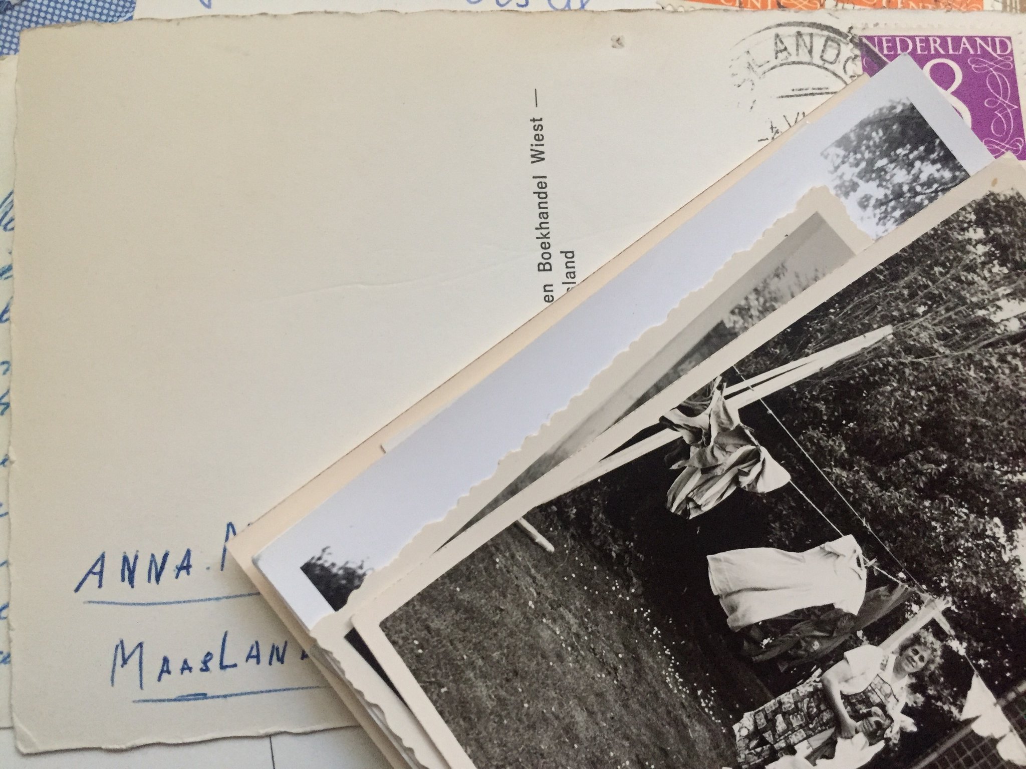 J'ai dans la cave une carte postale d'Anna : elle te l'a envoyée en 1962, simplement signée, sans rien écrit de plus. Comme une pensée de Maasland https://t.co/XAK5Uj76g8